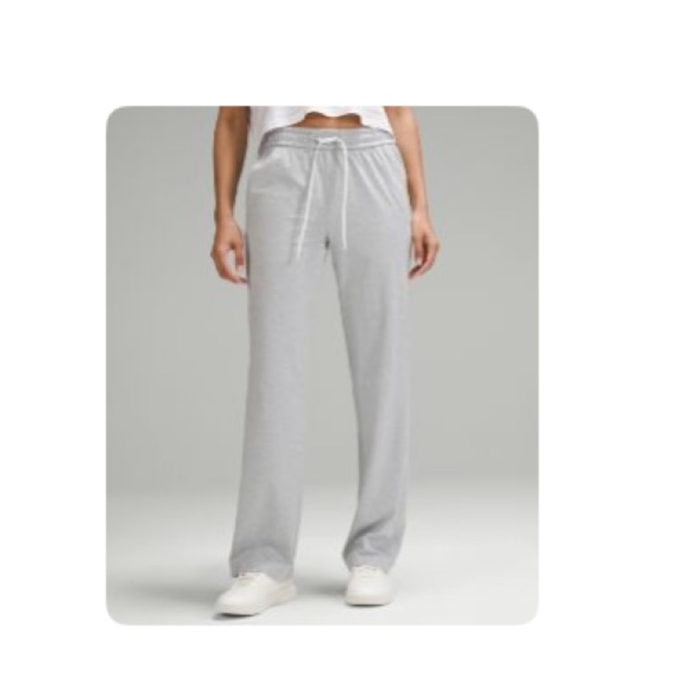 Gray Wide-Leg Sweatpants